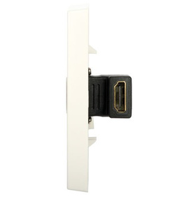 HDMI Wall Outlet (European, single, flush-mounted) 