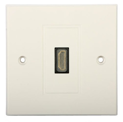 HDMI Wall Outlet (European, single, flush-mounted) 