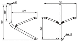 TV-Sat Antenna Support "Amstrad"(large) UMA-50U50 