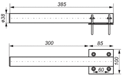 Antenna Mast Support URI-38Z30 