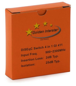 DiSEqC 2.0 / Tone Burst Switch: Golden Interstar GI 411 (4/1)