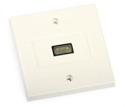 HDMI Wall Outlet (European, single, flush-mounted) 