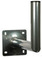 Wall Antenna Mount: USL-48/400-Al (angled, Al-Zn coating) 